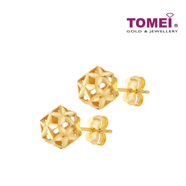 TOMEI Earrings, Yellow Gold 916