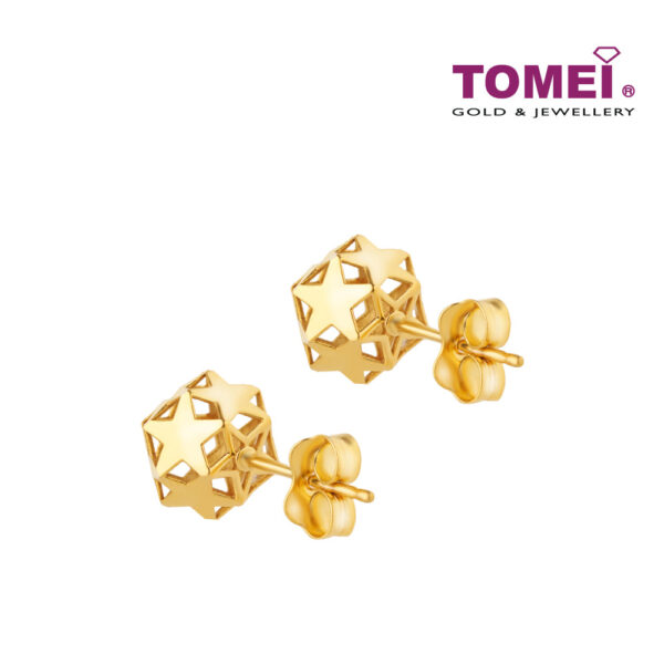 TOMEI Earrings, Yellow Gold 916