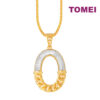 TOMEI Dual-Tone Knotted Pendant, Yellow Gold 916