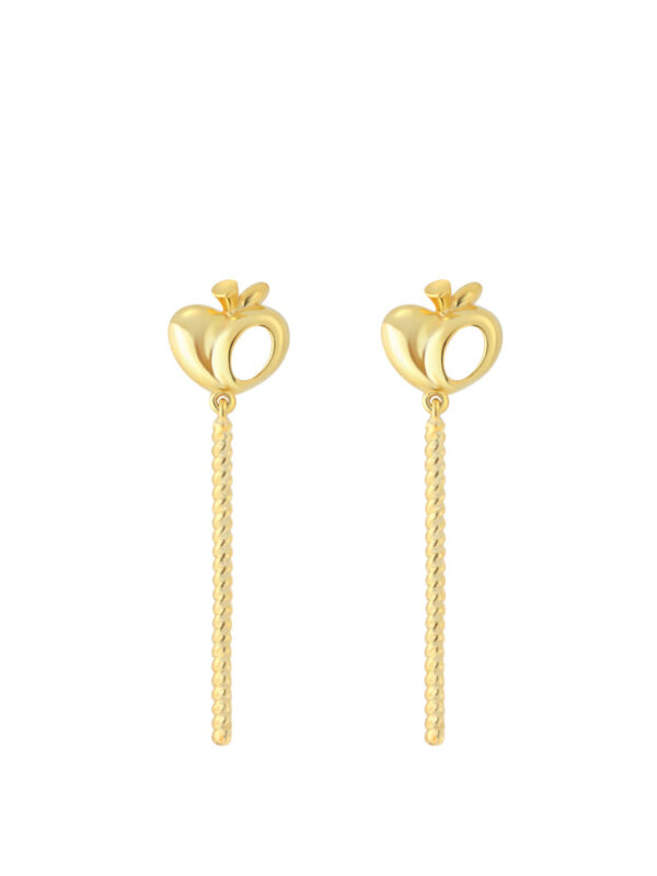 TOMEI Apple Love Dangling Earring, Yellow Gold 916