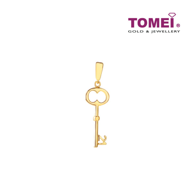 TOMEI Key with Timeless Vibes Pendant, Yellow Gold 916