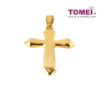 TOMEI Lusso Italia Cross Pendant, Yellow Gold 916