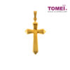 TOMEI Lusso Italia Cross Pendant, Yellow Gold 916