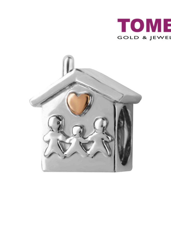 TOMEI House of Familial Joyous Delights Charm, White Gold 585 (P5339/MF300)