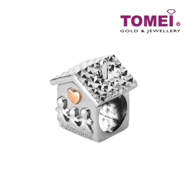 TOMEI House of Familial Joyous Delights Charm, White Gold 585 (P5339/MF300)