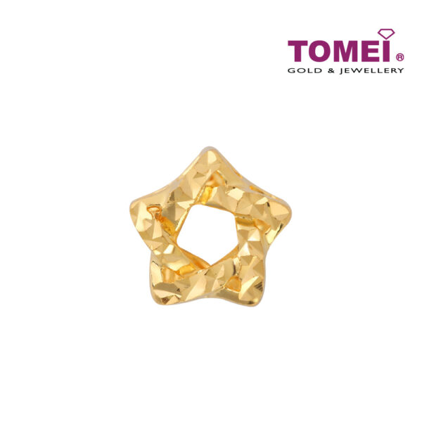 TOMEI Golden Star Charm, Yellow Gold 916