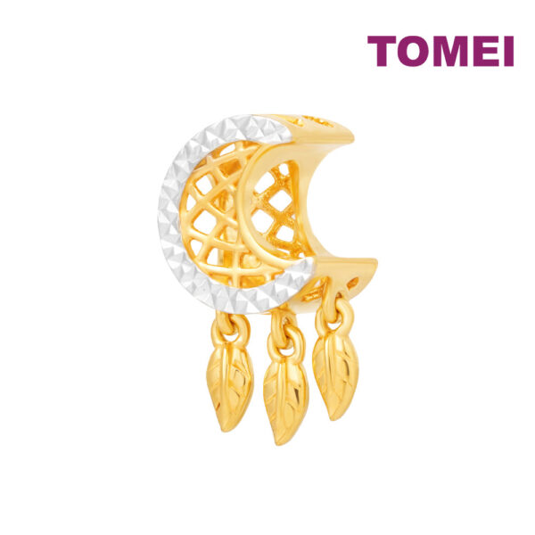 TOMEI Eid Crescent Moon Charm, Yellow Gold 916