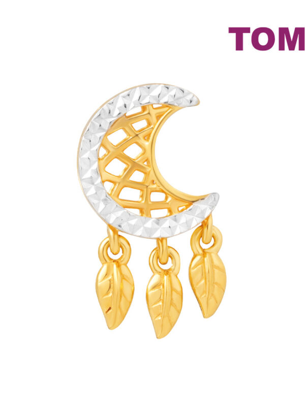 TOMEI Eid Crescent Moon Charm, Yellow Gold 916