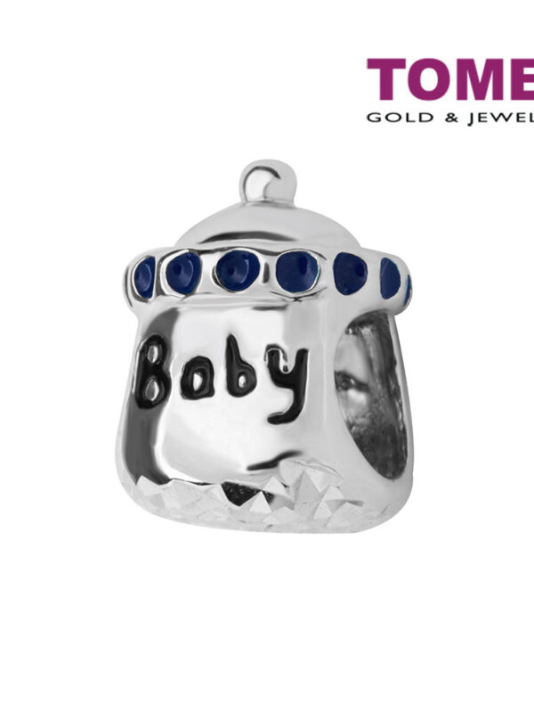 TOMEI Baby Milk Charm, White Gold 585  (P5872)