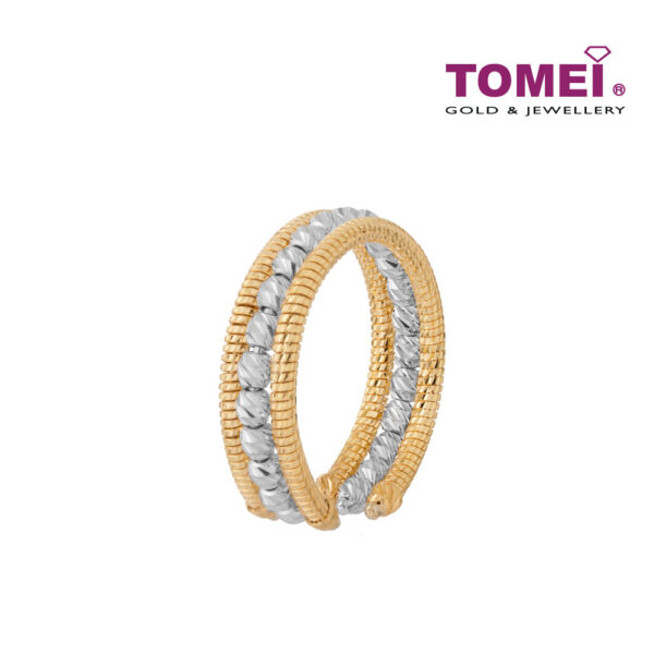 TOMEI Lusso Italia Beads Ring, Yellow Gold 916