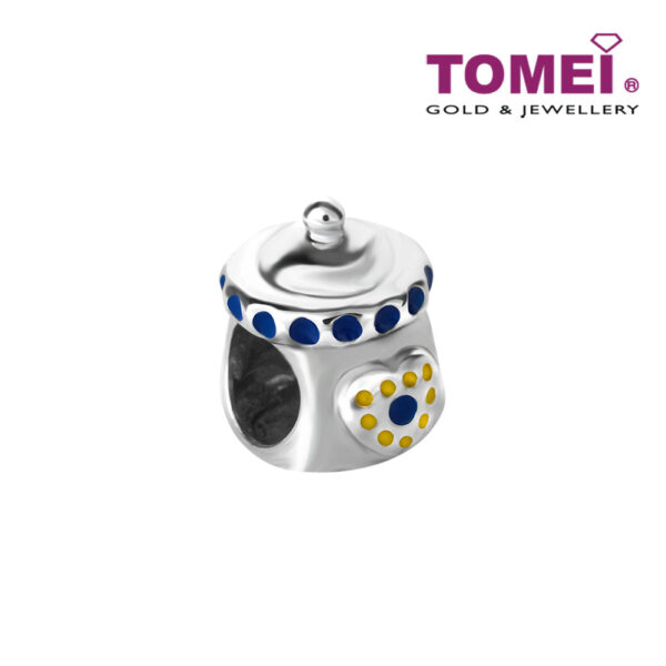 TOMEI Baby Milk Charm, White Gold 585  (P5872)