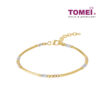 TOMEI Lusso Italia Slender Beads Bangle, Yellow Gold 916