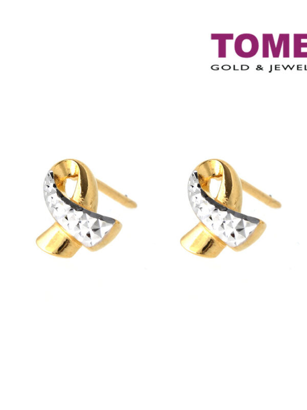 TOMEI Earrings, Yellow Gold 916 (9Q-YG1230E-2C)