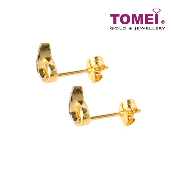 TOMEI Earrings, Yellow Gold 916 (9Q-YG1230E-2C)
