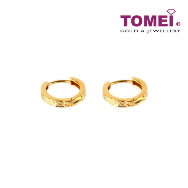 TOMEI Earrings, Yellow Gold 916 (9Q-YG1243E-1C)