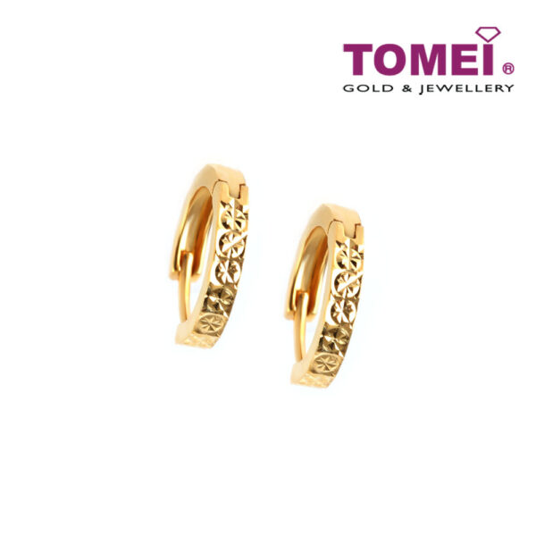 TOMEI Earrings, Yellow Gold 916 (9Q-YG1243E-1C)