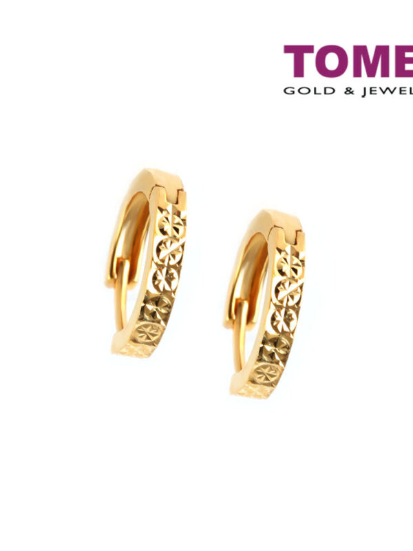 TOMEI Earrings, Yellow Gold 916 (9Q-YG1243E-1C)