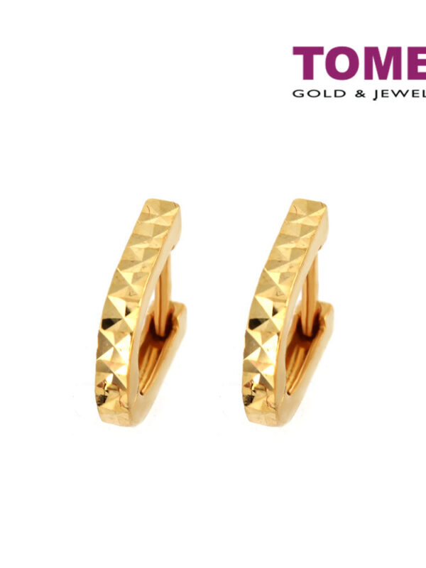 TOMEI Earrings, Yellow Gold 916 (9Q-YG1247E-1C )
