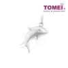 TOMEI  Delightfully Joyous Dolphin Pendant, White Gold 750
