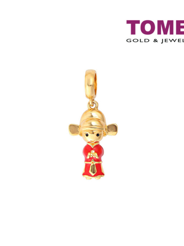 TOMEI Groom Charm, Yellow Gold 916