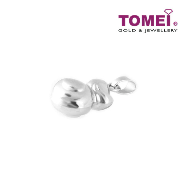 TOMEI Grinning Duck Pendant, White Gold 750