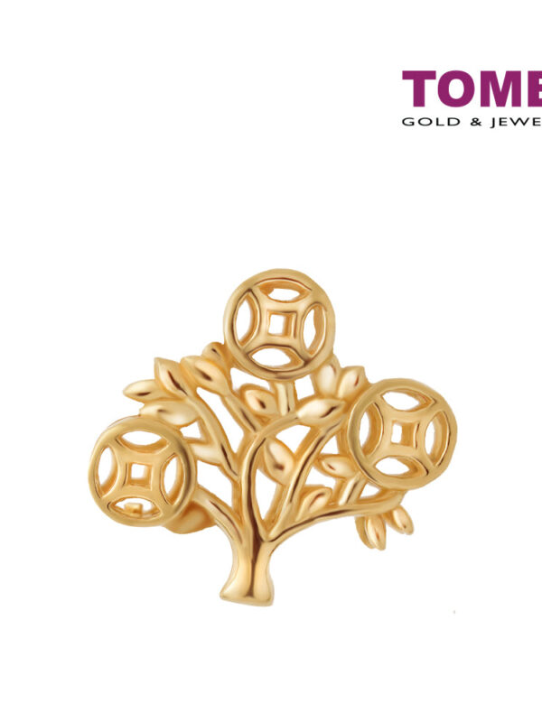 TOMEI Money Tree Charm, Yellow Gold 916