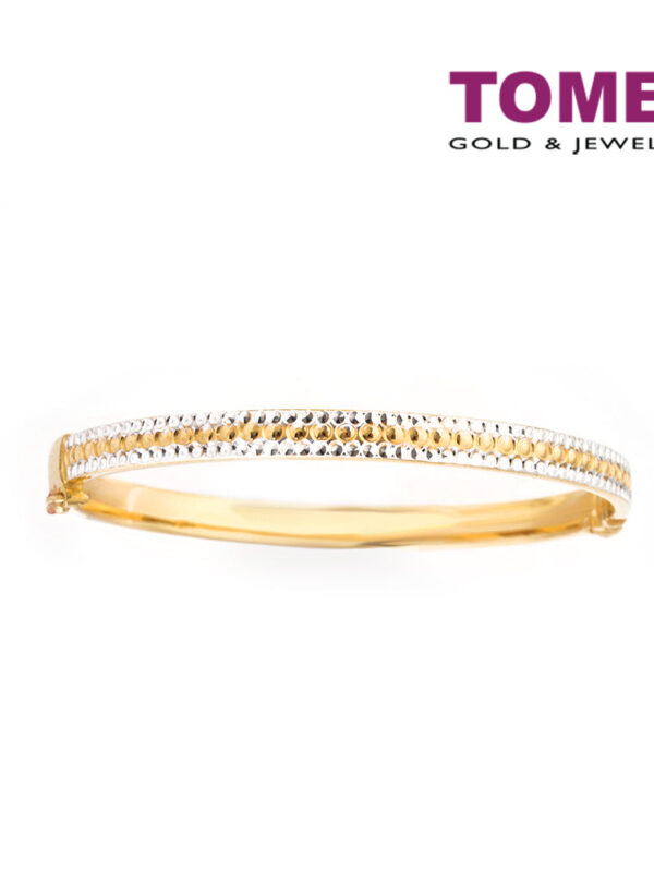 TOMEI Bangle, Yellow Gold 916 (9L-BK1329-2C)