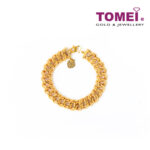 TOMEI Bracelet, Yellow Gold 916 (9M-KB003D-15-1C)