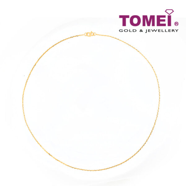 TOMEI Necklace of Subtle Glamour, Yellow Gold 916