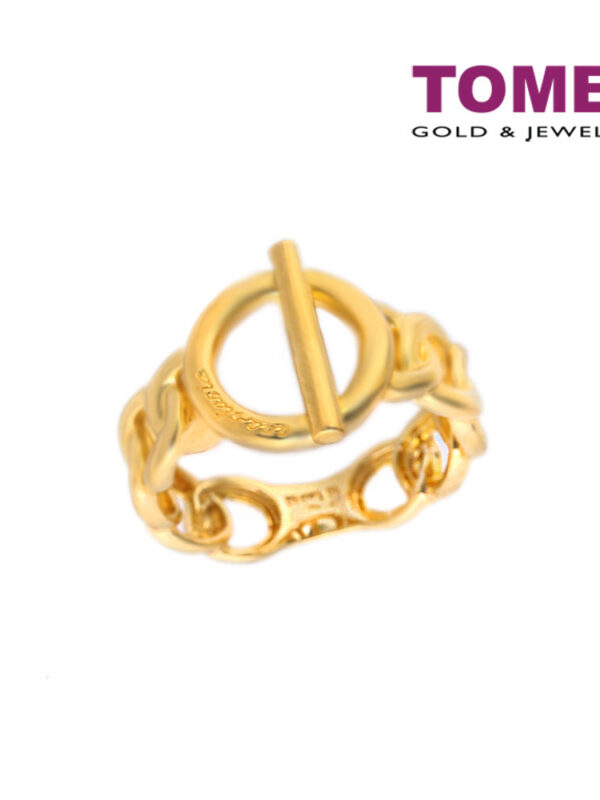 TOMEI Anastasia Ring with Vogue Sensations, Yellow Gold 916