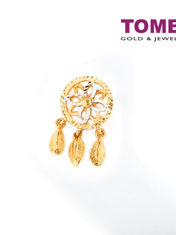 TOMEI Dreamcatcher Charm, Yellow Gold 916