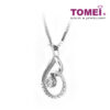 TOMEI Droplets of Sparks with Sublimity Pendant Set, Diamond White Gold 375 (P1307V)