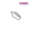 TOMEI Luminescence in Linearity Ring, Diamond White Gold 375 (R3615 )