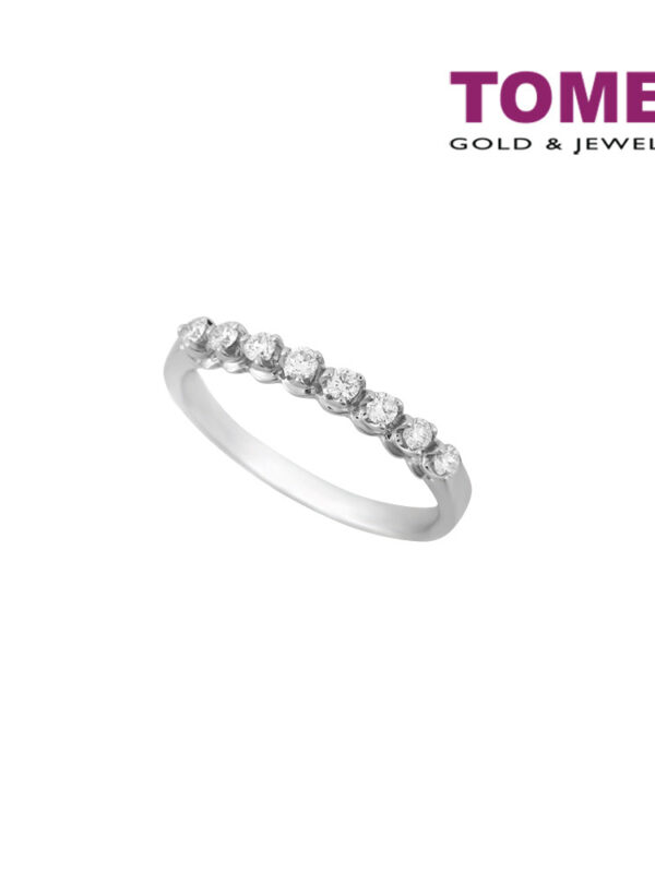 TOMEI Agleamed in Sparkling Virtuosity Ring, Diamond White Gold 585 (R3873)