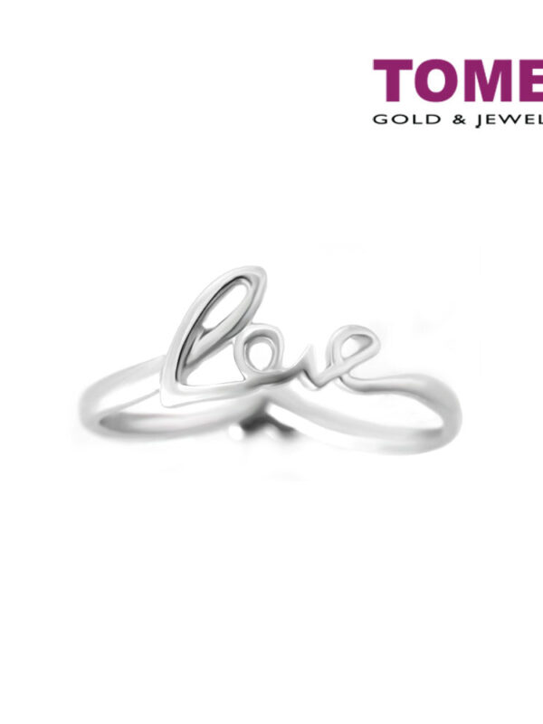 TOMEI Love Ring, Diamond White Gold 750 (LW948)