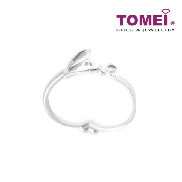 TOMEI Love Ring, Diamond White Gold 750 (LW948)