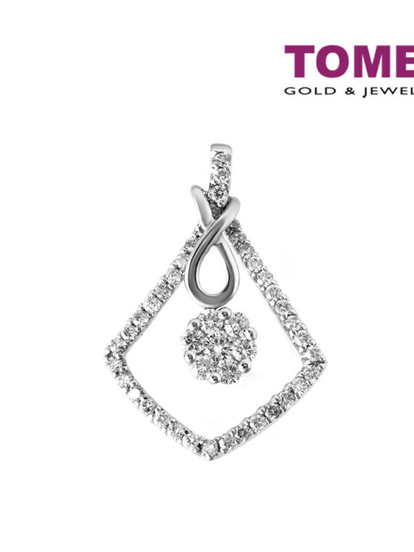 TOMEI Marquetry of Majestic Spellbound Pendant, Diamond White Gold 750 (DP44707-142736)