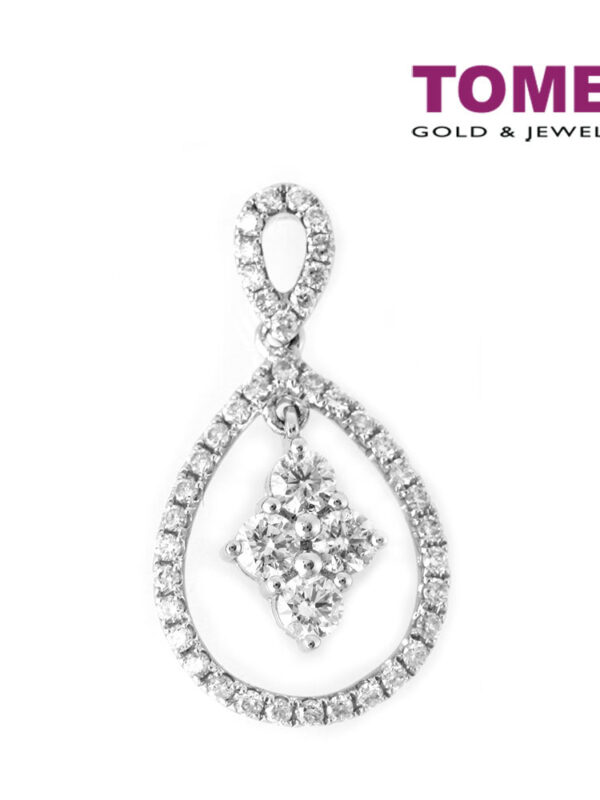 TOMEI Pendant of Candescent Splendour, Diamond White Gold 750 (P4670)