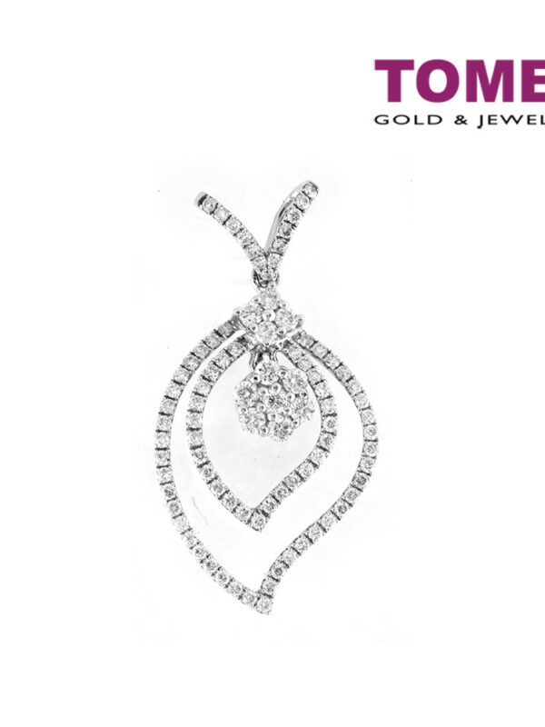 TOMEI Pendant, Diamond White Gold 750 (P3407)