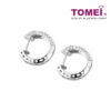 TOMEI Loop Earrings, Diamond White Gold 750 (E1174)