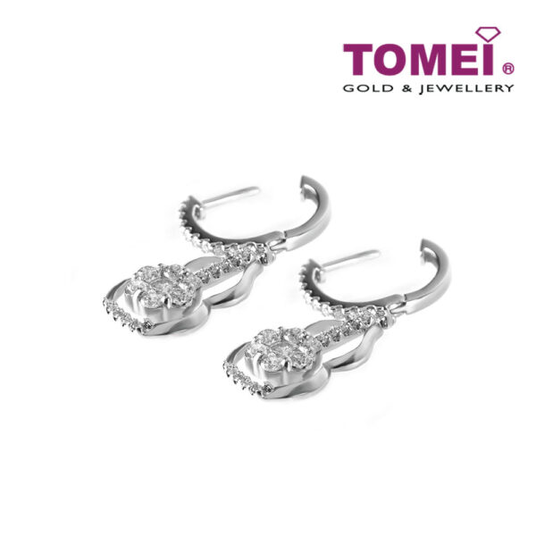 TOMEI Cornucopia of Glamorous Sparks Earrings, Diamond White Gold 750 (DQ0049114)