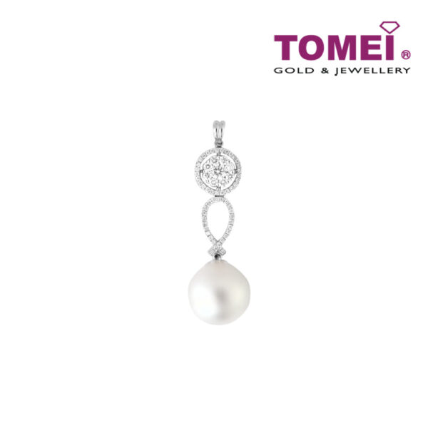 TOMEI Pendant, Diamond Pearl White Gold 750 (P3269)