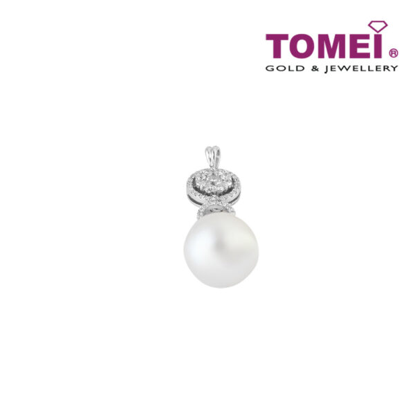 TOMEI Pendant, Diamond Pearl White Gold 750 (P3269)
