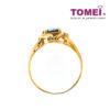 TOMEI Blue Daisy Ring, Sapphire Diamond Yellow Gold 750 (SW-SO00820)