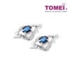 TOMEI Marilee Earrings, Sapphire Diamond White Gold 750 (E306)