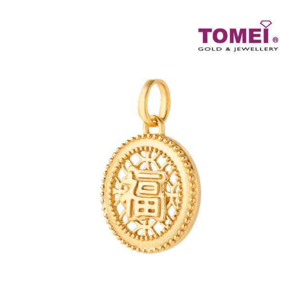 TOMEI Fu Pendant, Yellow Gold 916