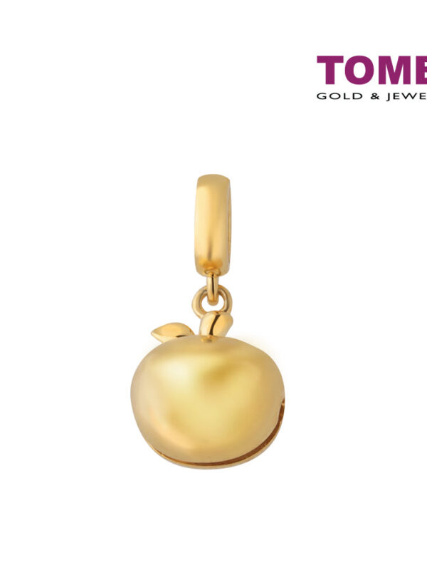 TOMEI Apple Bell Charm, Yellow Gold 916