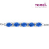TOMEI Gemstones with Diamond Bracelet, White Gold 375