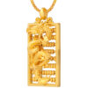 TOMEI Dragon With Abacus Pendant, Yellow Gold 999