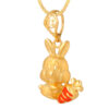 TOMEI Bunny With Carrot Pendant, Yellow Gold 916